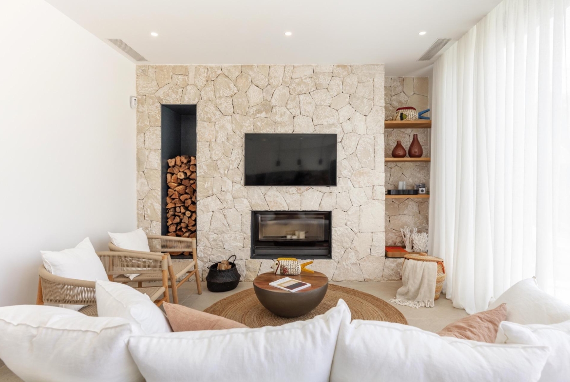 habitación entretenimiento en Villa de Lujo en Cala Figuera