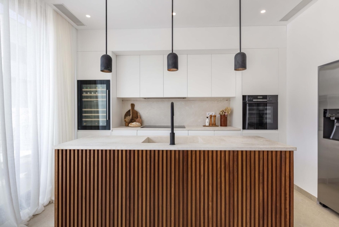 cocina en Villa de Lujo en Cala Figuera