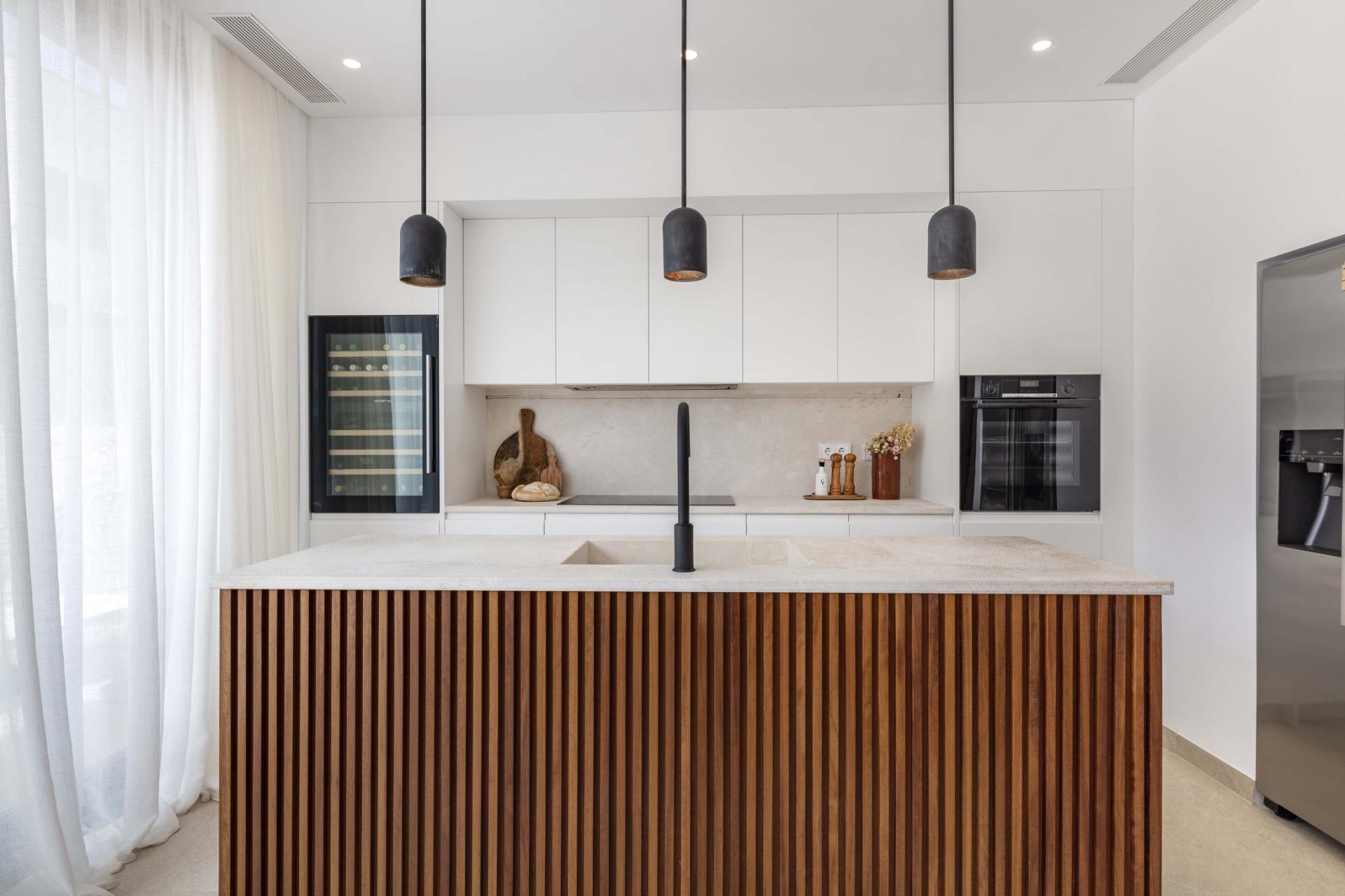 cocina en Villa de Lujo en Cala Figuera