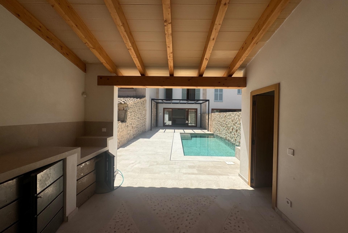 vista piscina Casa en Santanyí